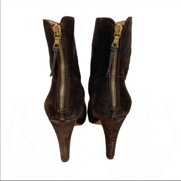 3. Rag & Bone Kenton Brown Suede Leather Heeled Boots - Picture 4 of 13